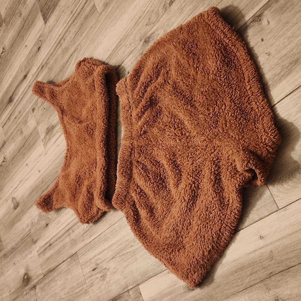 Fluffy set casual lounge